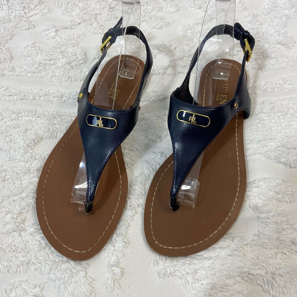 LAUREN by RALPH LAUREN Toe Post Sandals Women's Sz 8 Neutral Boho Core Capsule